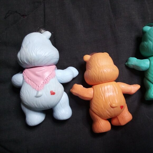Vintage Care Bears Poseable Vinyl Action Figures Toys (3) - Picture 5 of 6